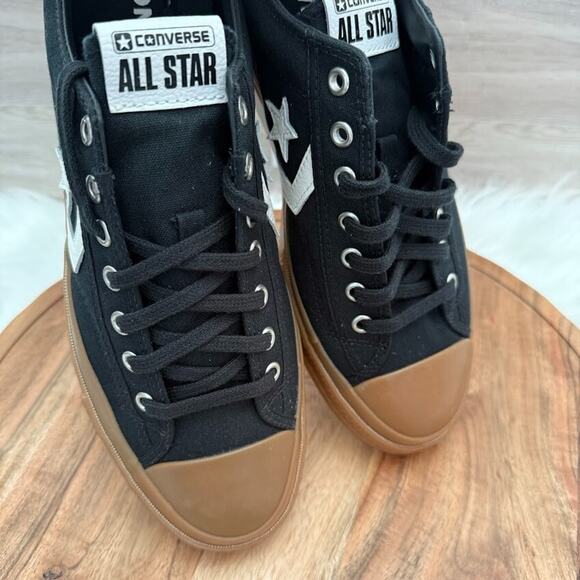 Converse Star Player 76 OX Low Skate Men's Size 9- Wmns 10.5 Black Gum A08847C - Picture 9 of 10